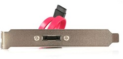 StarTech.com eSATA Cable with External Slot Plate SATA-kabel 0,3 m Zwart