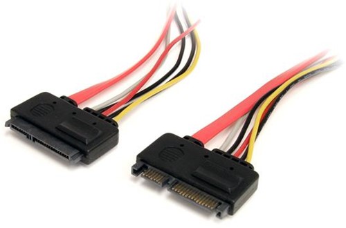 StarTech.com 30cm 22-pins SATA Voeding en Data Verlengkabel
