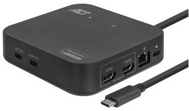 ACT AC7150 laptop dock & poortreplicator Bedraad USB 3.2 Gen 2 (3.1 Gen 2) Type-C Zwart