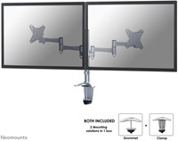 Neomounts FPMA-D1330DSILVER Monitorarm 10-27"
