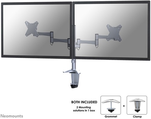 Neomounts FPMA-D1330DSILVER Monitorarm 10-27"