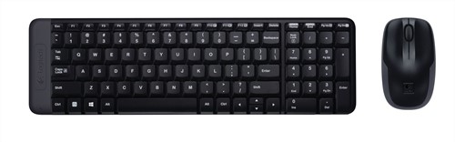 Logitech Wireless Combo MK220 toetsenbord Inclusief muis RF Draadloos QWERTY US International Zwart