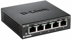 D-Link DES-105 Unmanaged L2 Zwart