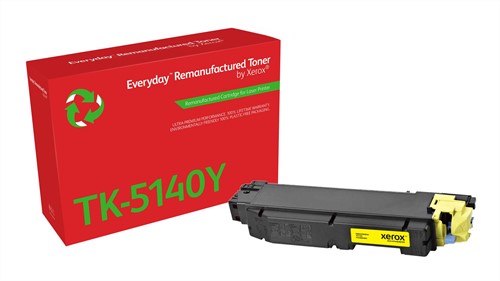Everyday Remanufactured Everyday™ Geel Remanufactured Toner van Xerox compatible met Kyocera (TK-5140Y), Standaard capaciteit