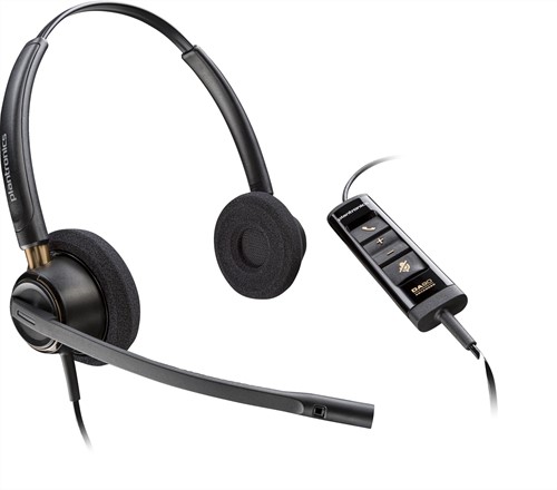 POLY EncorePro 525 Microsoft Teams Certified Stereo met USB-A Headset-2