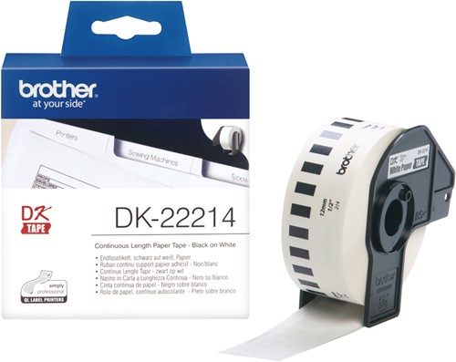 Brother Doorlopende papiertape 12 mm