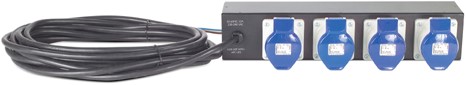 APC AP7586 Rack PDU - Basic, 2U, 32A, 230V, (4x) IEC60309, aanpasbaar power cord (zonder stekker)