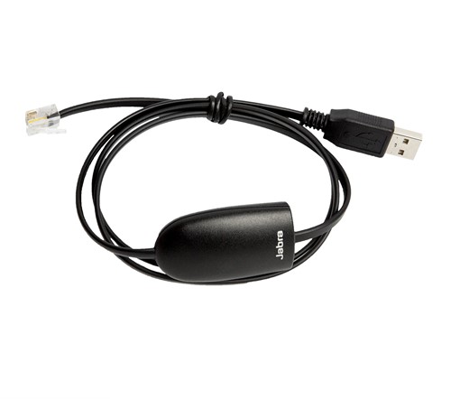 Jabra 14201-29 tussenstuk voor kabels RJ-9 USB A Zwart