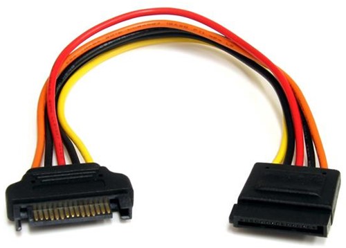 StarTech.com 20cm 15-pins SATA Verlengkabel Voeding