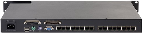 APC KVM0116A KVM-switch Rack-montage Zwart