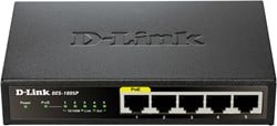 D-Link DES-1005P/E netwerk-switch Unmanaged L2 Fast Ethernet (10/100) Power over Ethernet (PoE) Zwart
