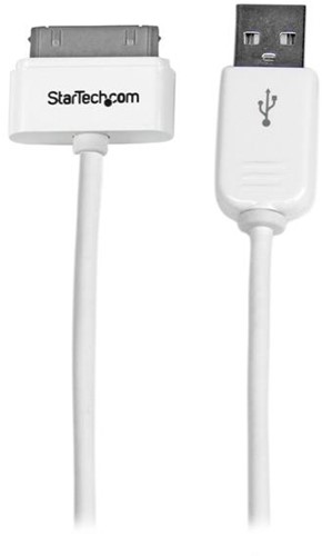 StarTech.com Apple 30-pins Dockconnector-naar-USB-kabel 1 m voor iPhone / iPod / iPad met getrapte connector