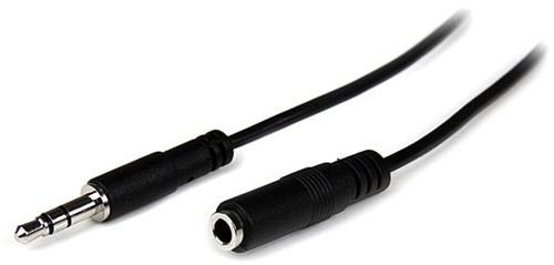 StarTech.com 1m Slanke 3,5mm Stereo Audio Verlengkabel M/F