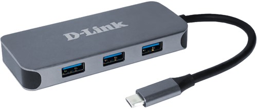 D-Link 6-in-1 USB-C Hub met HDMI/Gigabit Ethernet/Stroomvoorziening DUB-2335