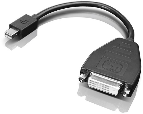 Lenovo 0B47090 video kabel adapter 0,2 m Mini-DisplayPort SL-DVI Zwart