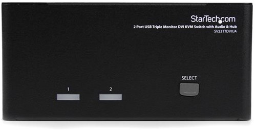 StarTech.com 2-poort Triple monitor DVI USB KVM-switch met audio en USB 2.0-hub-2