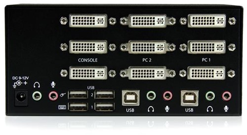 StarTech.com 2-poort Triple monitor DVI USB KVM-switch met audio en USB 2.0-hub-3