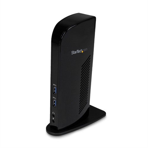 StarTech.com Dual Monitor USB 3.0 Laptop Docking Station met HDMI & DVI/VGA, 6x USB-A Hub, GbE, Audio, Universeel Type-A Dock, Windows/macOS/ChromeOS