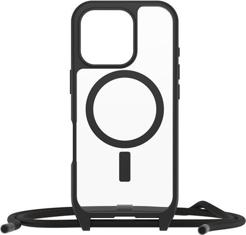 OtterBox React Necklace Series voor MagSafe voor iPhone 16 Pro, Black Crystal