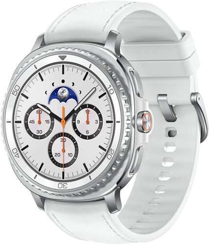 Samsung Galaxy Watch 8 Classic 3,3 cm (1.3") AMOLED 46 mm Digitaal 438 x 438 Pixels Touchscreen Zilver Wifi GPS