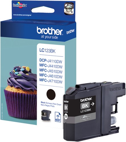 Brother LC-123BK inktcartridge 1 stuk(s) Origineel Zwart