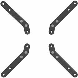 Vogel's MOMO A003 VESA verlengstukken (zwart)