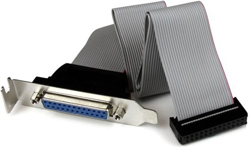 StarTech.com Low-Profile 40cm Parallelle Poort Verloopkabel met Bracket DB25 (F) naar IDC26