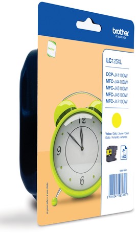 Brother LC-125XLYBP inktcartridge 1 stuk(s) Origineel Geel