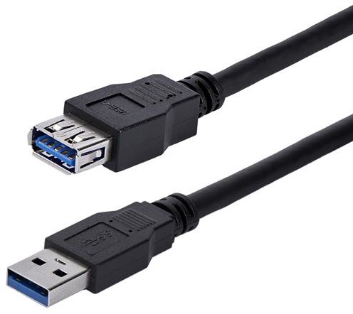 StarTech.com 1m SuperSpeed USB 3.0 Verlengkabel A naar A Zwart M/F