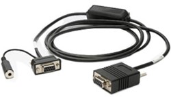Zebra 25-13228-03R seriële kabel Zwart 1,8 m DB9