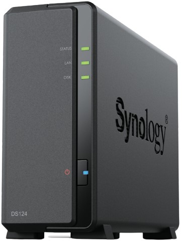 Synology DiskStation DS124 data-opslag-server NAS Desktop Realtek RTD1619B 1 GB DDR4 0 TB DiskStation Manager Zwart-2