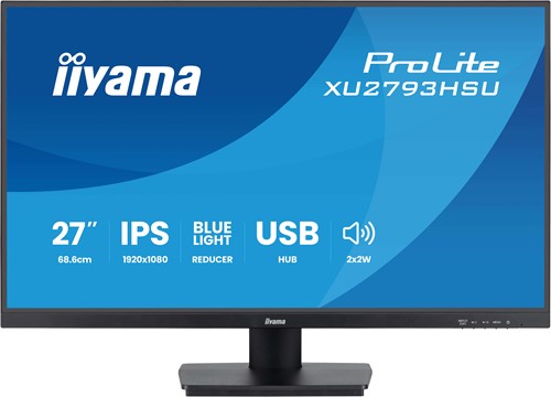 iiyama ProLite XU2793HSU-B7 computer monitor 68,6 cm (27") 1080 x 1920 Pixels Full HD LED Zwart