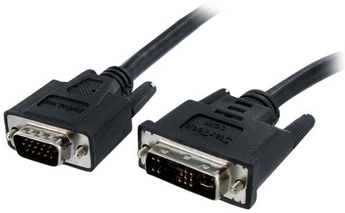 StarTech.com DVI-naar-VGA-beeldschermkabel M/M DVI-naar-VGA (15-pins) 1 m
