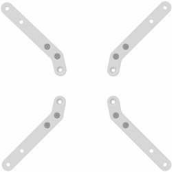 Vogel's MOMO A003 VESA verlengstukken (wit)