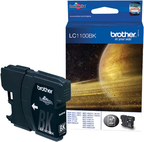 Brother LC-1100BK Black Ink Cartridge inktcartridge 1 stuk(s) Origineel Zwart