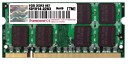 Transcend 2GB DDR2-800/PC6400 200-pin SO-DIMM 5-5-5 - 128Mx8 JetRam geheugenmodule DDR 400 MHz
