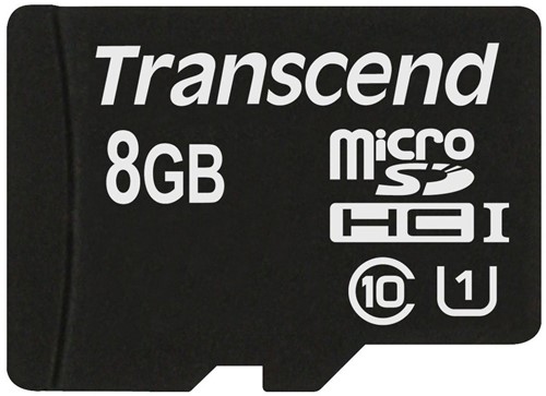 Transcend 8GB microSDHC Class 10 UHS-I MLC Klasse 10