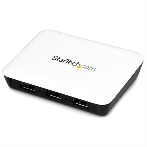 StarTech.com USB 3.0 naar gigabit Ethernet NIC netwerkadapter met 3-poorts hub - wit