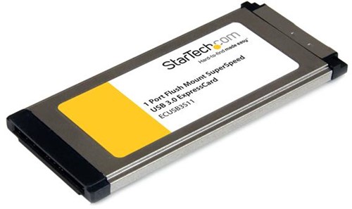 StarTech.com 1-poorts verzonken gemonteerde ExpressCard SuperSpeed USB 3.0 kaartadapter met UASP-ondersteuning