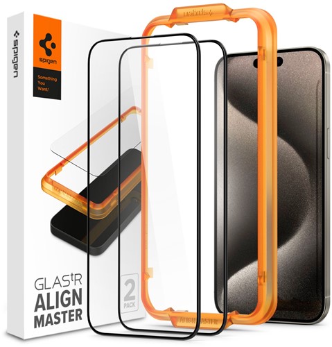 Spigen AGL06875 scherm- & rugbeschermer voor mobiele telefoons Doorzichtige schermbeschermer Apple 2 stuk(s)