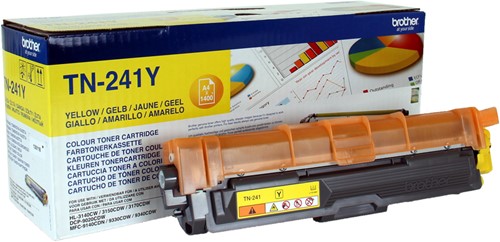 Brother TN-241Y tonercartridge 1 stuk(s) Origineel Geel