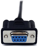 StarTech.com 1 m zwarte DB9 RS232 seriële nullmodemkabel F/M-3