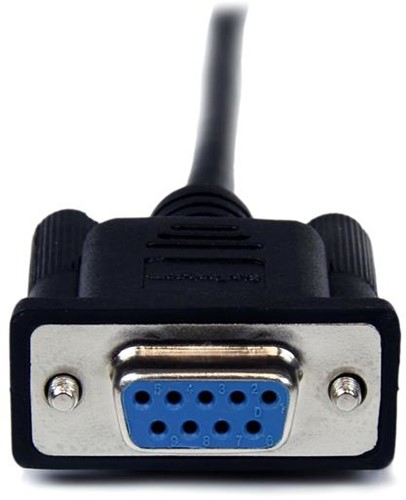 StarTech.com 1 m zwarte DB9 RS232 seriële nullmodemkabel F/M-3