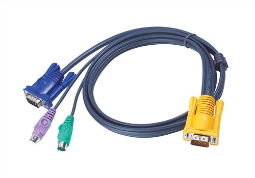 ATEN 3M PS/2 KVM Kabel met 3 in 1 SPHD
