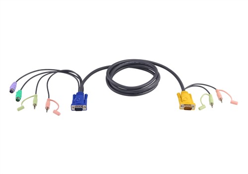 ATEN 1.8M PS/2 KVM Kabel met 3 in 1 SPHD en Geluid