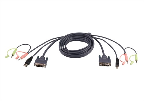 ATEN 3M USB DVI-I Enkelvoudige Link KVM Kabel