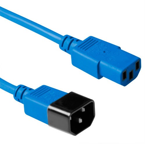 ACT C13 - C14, 3.00m Blauw 3 m C13 stekker C14 stekker