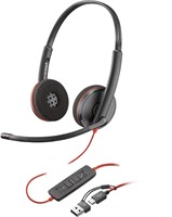 POLY Blackwire 3220 Stereo USB-C Headset + USB-C/A adapter-2
