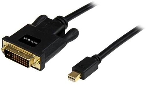 StarTech.com 1,8 m lange Mini DisplayPort-naar-DVI-adapterconverterkabel Mini DP-naar-DVI 1920x1200 zwart