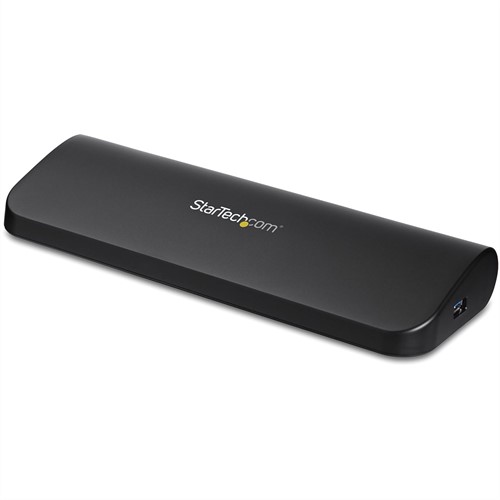StarTech.com Dual Monitor USB 3.0 Laptop Docking Station met HDMI/DVI/VGA, 3x USB-A Hub, GbE, Audio, Universeel Type-A Dock voor Windows/macOS/ChromeOS, TAA Compliant